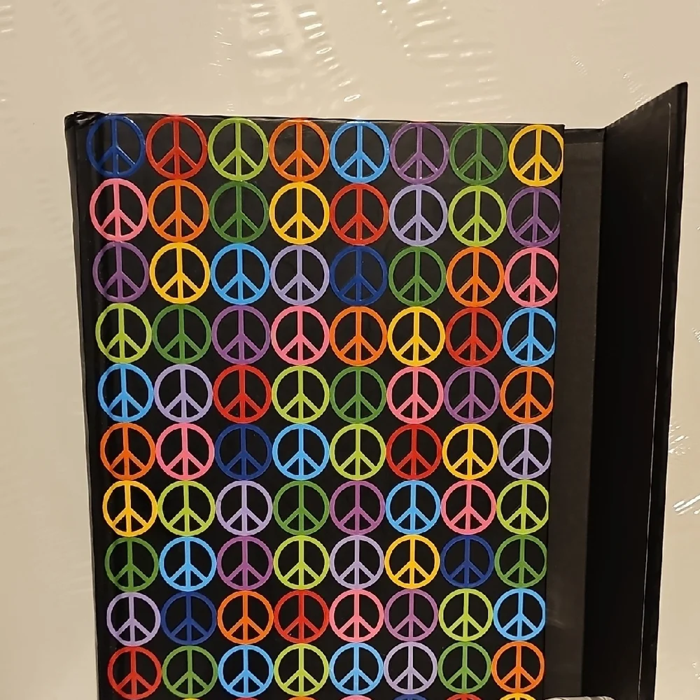 IMAGINE Journal- Colorful Peace Sign Notebook - Picture 3 of 5